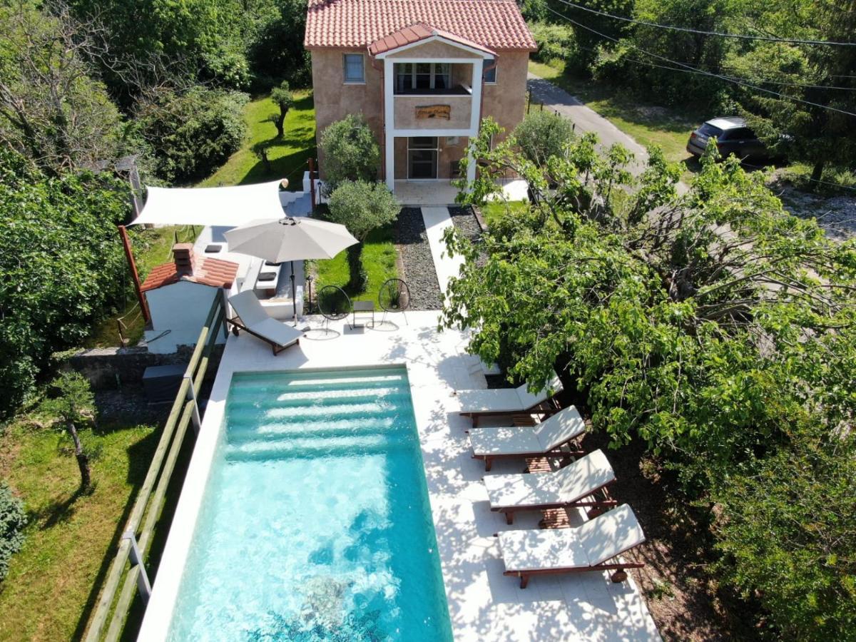 Wellness House Oliva With Heated Salt Water Pool, Sauna & Jakuzzi Лабин Экстерьер фото