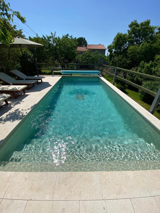 Wellness House Oliva With Heated Salt Water Pool, Sauna & Jakuzzi Лабин Экстерьер фото